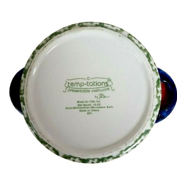 Temptations Old World Confetti Mini Casserole Baking Dish with Wire Rack 9 oz - Picture 10 of 10